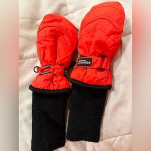 Kids Snow Stopper Red Mittens